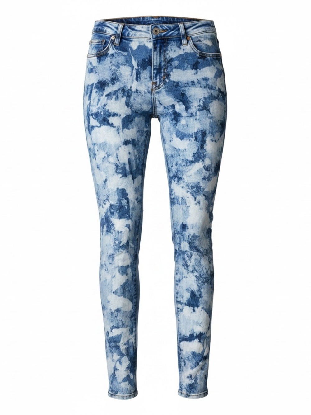 Tory Burch Blue Acid-Wash Skinny Jeans size 28